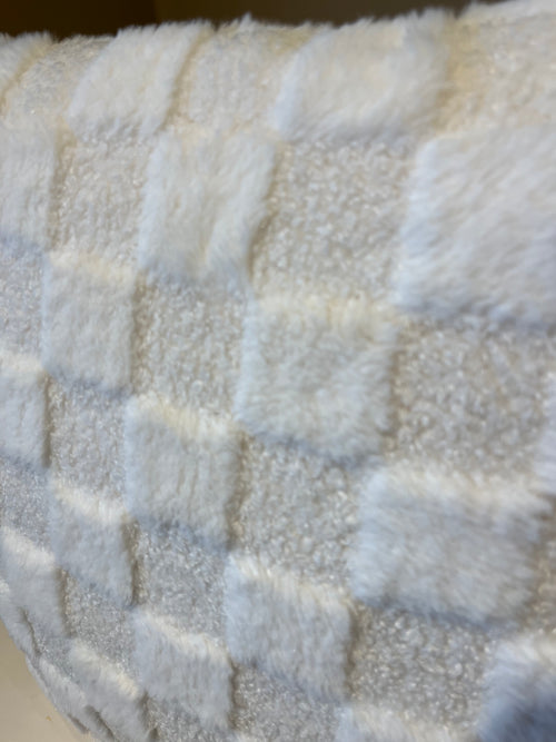 Chess kussen - Creme/Wit