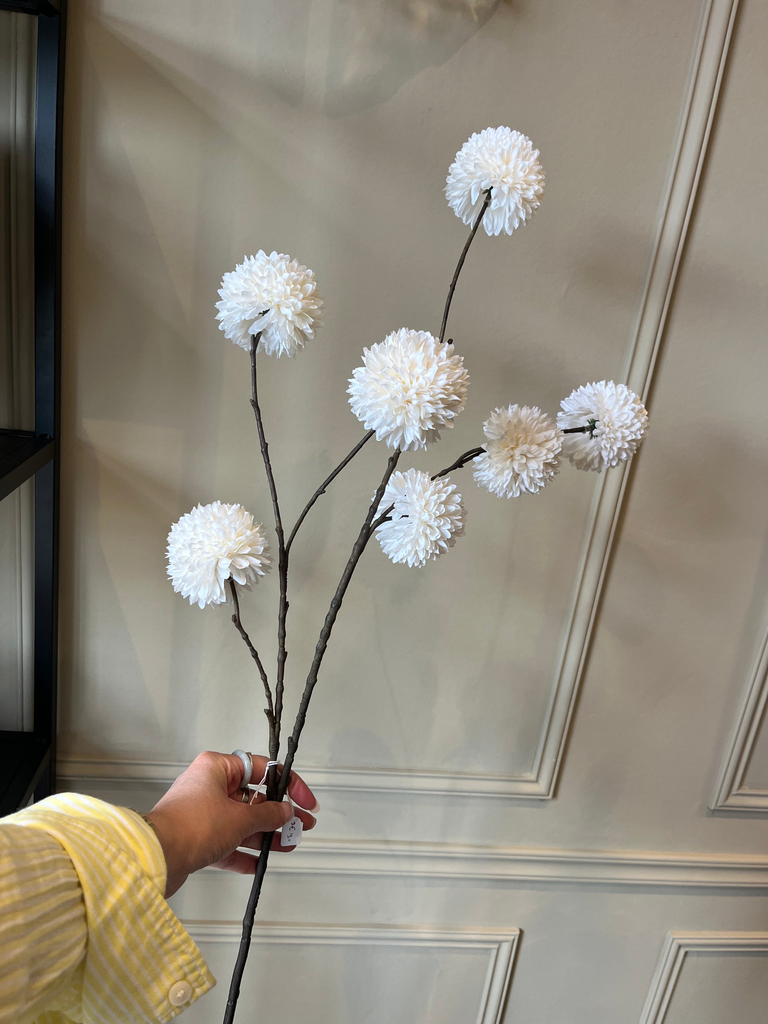 Pompom tak white - large