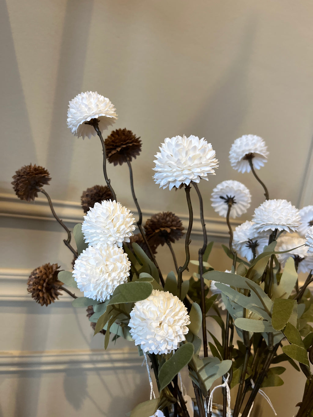 Pompom klein - White